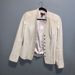 White Danier Leather Jacket